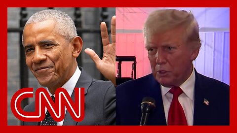 Trump tells CNN he respects Barack and Michelle Obama