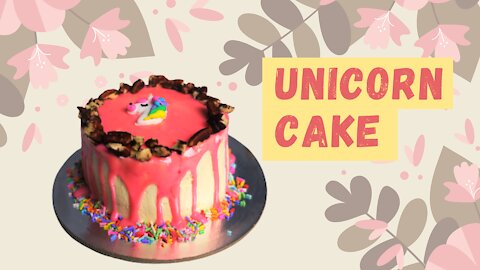 Pink Unicorn Cake