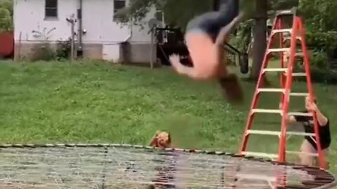 Barbed wire trampoline: Backyard wrestling is wild!