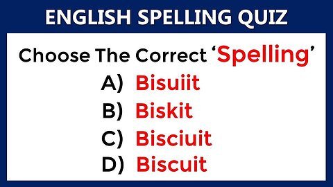 Spelling Quiz | Can You Score 10/10? | #Challenge