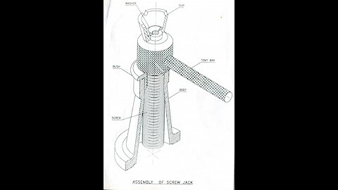 Screw Jack assembly 3D modeling (Part-1 Main body)