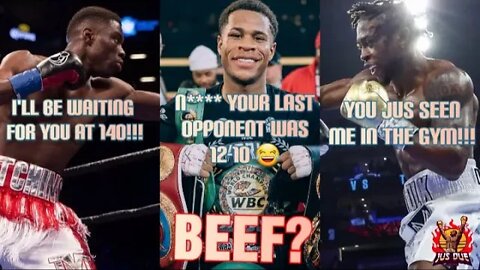 BEEF?!! DEVIN HANEY EXCHANGE HEATED WORDS WITH KEYSHAWN DAVIS & RICHARDSON HITCHINS #TWT