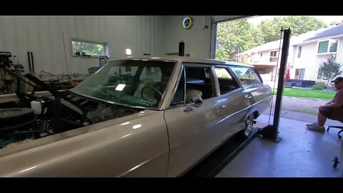 66 Pontiac Catalina Wagon part 87: Finishing the day!