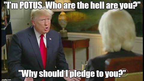 Trump to Lesley Stahl: "Why should I pledge to you?”