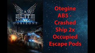 Elite Dangerous: Permit - Otegine - AB5 - Crashed Ship - 2x Occupied Escape Pods - [00123]