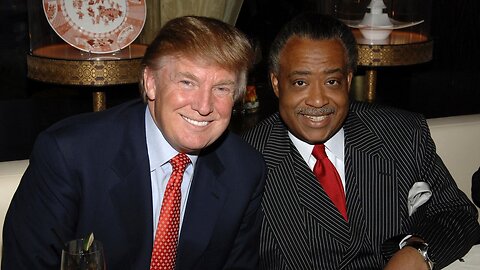 Al Sharpton Trips Over A Pile Of Old Photos While Race Baiting About Trump Debating Harris