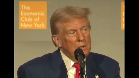 Trump: Kamala SmallBiz Tax 20% higher than China while we cut Corporate tax 50% - Economic Club NYC