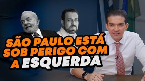 Invasor Boulos e o ex-presidiário Lula querem tomar o poder em São Paulo nas eleições de 2024