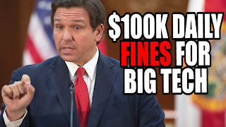 DeSantis Proposes $100k FINES for Big Tech Monopolies!