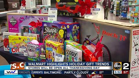 Walmart highlights holiday gift trends, top gift choices, and Black Friday sales