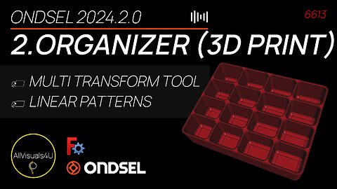 🗂Ondsel Tutorial For Beginners - 3D Print Tool Organizer - 3D Printable Design - FreeCAD Part Design