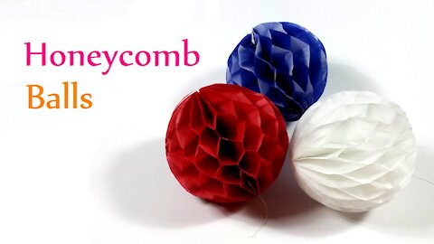 The easy method to make a Paper Honeycomb Ball DIY