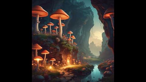 Glowing Mushrooms.