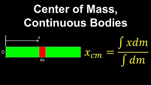 Center of Mass, Continuous Bodies - AP Physics C (Mechanics)