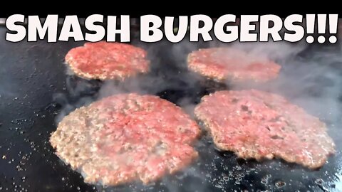 Smash Burgers on the Blackstone Griddle