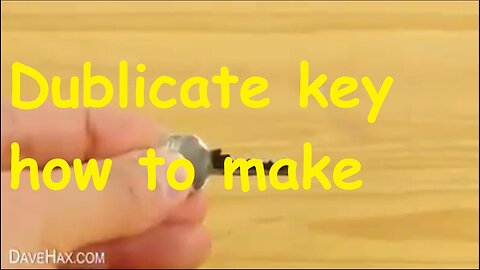 Dublicate key how to make