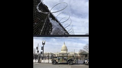 2021: Razor Fence around DC! Military & NG deployed! FAKE Biden inauguration, Congress Arrested