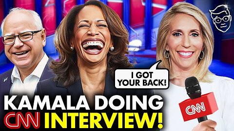 PANICKED Kamala Emerges for FIRST Interview Since Coup| Internet ROASTS 'Emotional Support VP' Stunt