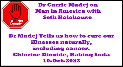 DR CARRIE MADEJ with Man in America 07-Oct-2023