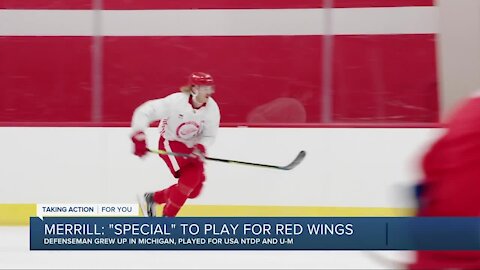 Jon Merrill reflects on growing up as a Red Wings fan