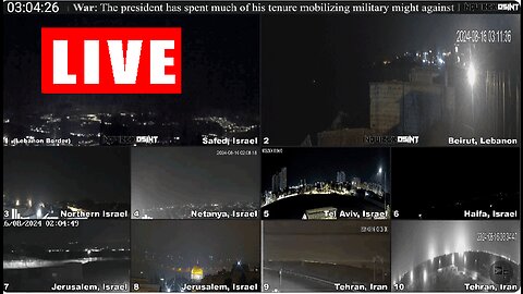 LIVE WAR COVERAGE - Middle East Live: Real-time HD Camera Feeds from Israel, Lebanon and Gaza