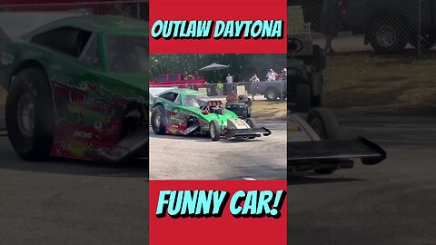 Outlaw Daytona Funny Car Startup and Burnout! #shorts #car #carracing #automobile