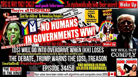 Ep. 3445b - [DS] Will Go Into Overdrive When [KH] Loses The Debate, Trump Warns The [DS], Treason