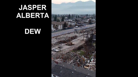 Drone footage of the Jasper Alberta Canada fire aftermath