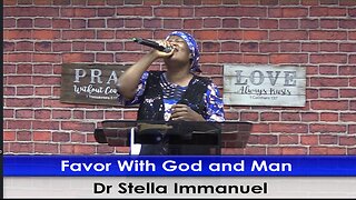 Favor With God and Man. Dr Stella Immanuel. Bilingual: English & Spanish.