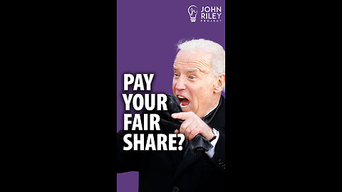 Pay your fair share! Joe Biden, Kamala Harris, and Bernie Sanders want the rich to pay higher taxes.