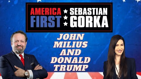 John Milius and Donald Trump. Amanda Milius with Sebastian Gorka on AMERICA First