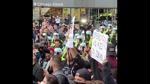 Riots And Police In Chicago At The 2024 DNC