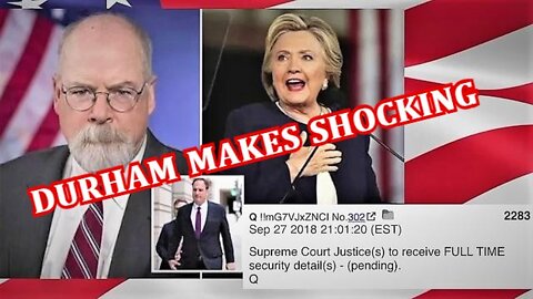 BREAKING JOHN DURHAM DEVELOPMENTS! CROOKED HILLARY CRIMES REVEALED! TRUMP CAUGHT THE SWAMP!