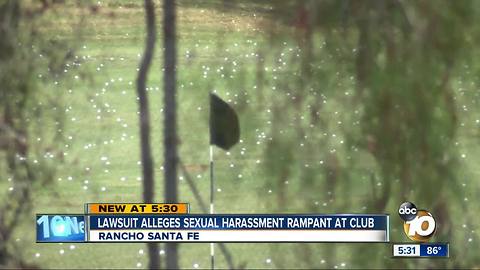 Lawsuit says rampant sexual harassment at country club