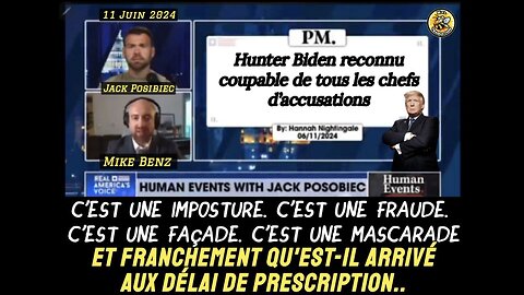 Hunter Biden reconnu coupable de tous les chefs d’accusations.