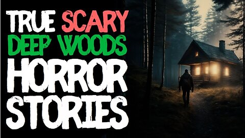 90 mins of True Deep Woods Scary Horror Stories for Sleep | Black Screen Ambient Rain Sounds