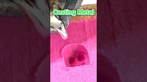 Metal Melting, Casting Pewter in Kinetic Sand