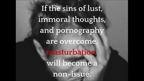 Masturbation sends you to hell