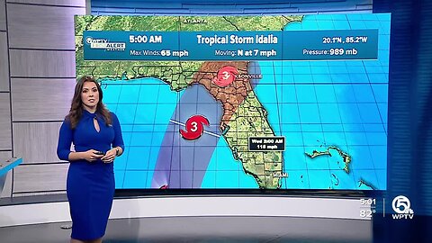 Tropical Storm Idalia forecast, morning of Aug. 28, 2023