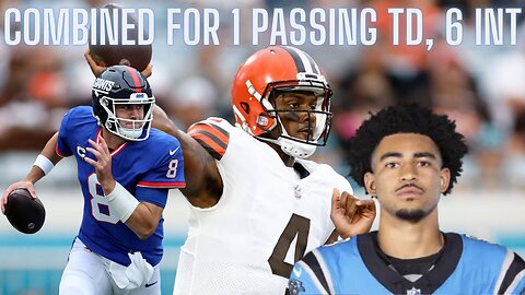 Which of these starting quarterbacks SHOULD be benched first?