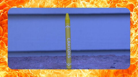 🔥 Torching a Crayon! [Forward + Reverse Video]