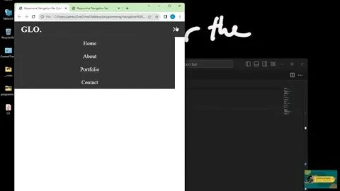 Responsive Navbar Tutorial using HTML, CSS, and JavaScript | Create a Stunning Navigation Menu