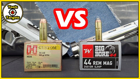 Deagle VS Anaconda!...Winchester Big Bore .44 Mag vs Hornady Custom .50 AE Ammo Ballistic Gel Test!