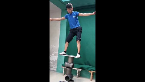 little boy dangrous work on iron pipe #dangrous #games #sports