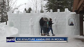 Ice sculpture in McCall vandalized during the winter carnival