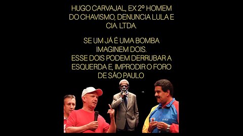 Maduro para Lula; Acho bom que vocês do foro me ajudem a reverter a decisão do Estados Unidos,caso contrário derrubarei toda esquerda Latina Américana.