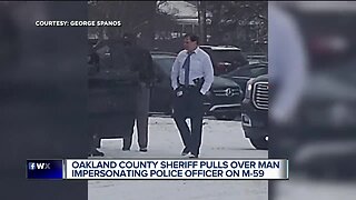 Oakland County Sheriff Michael Bouchard pulls over man impersonating police officer