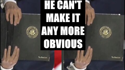 HE CAN'T MAKE IT ANY MORE OBVIOUS - Trump's Presidential Seal White House Briefing Binder 👀