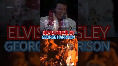 Elvis Presley and George Harrison Singing Together #elvis #beatles #elvispresleyfan