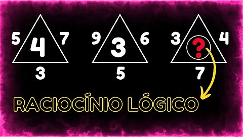 É FÁCIL mas muitos ERRAM essa questão de RACIOCÍNIO LÓGICO | MATEMÁTICA BÁSICA